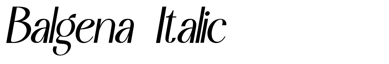 Balgena  Italic